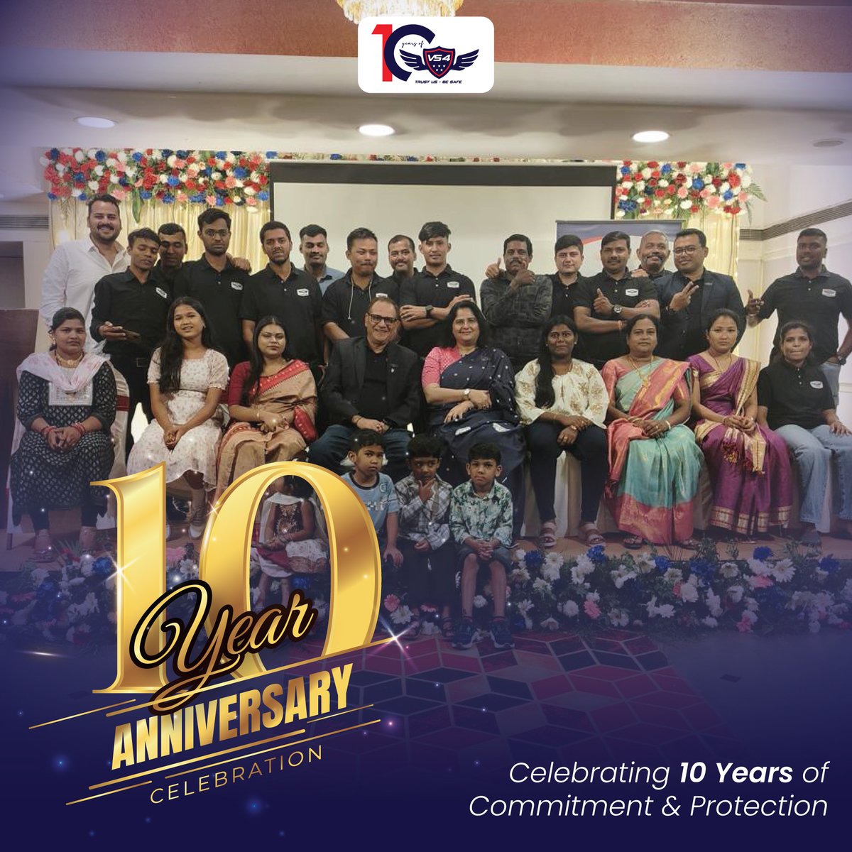 VS4Security's tweet photo. A decade of dedication. A legacy of trust. 🛡️✨
Celebrating 10 years of VS4—a journey built on commitment, protection, and people who make it all possible. 
Here’s to the milestones we’ve achieved and the many more we’re set to conquer together. 💙

Stronger. Safer. Together. https://t.co/SwUGeoAjBg