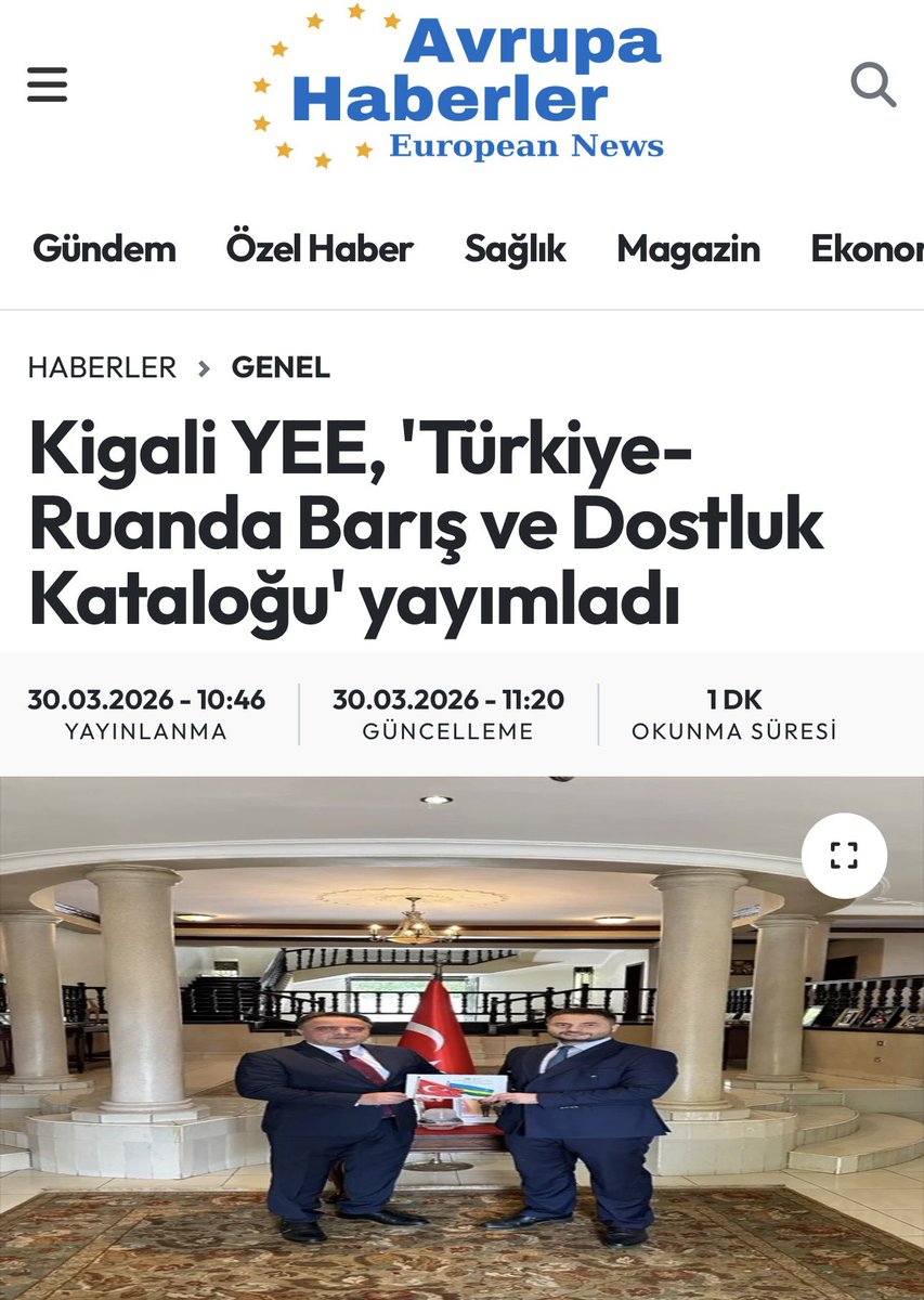 Yunus Emre Enstitüsü Ruanda tweet media