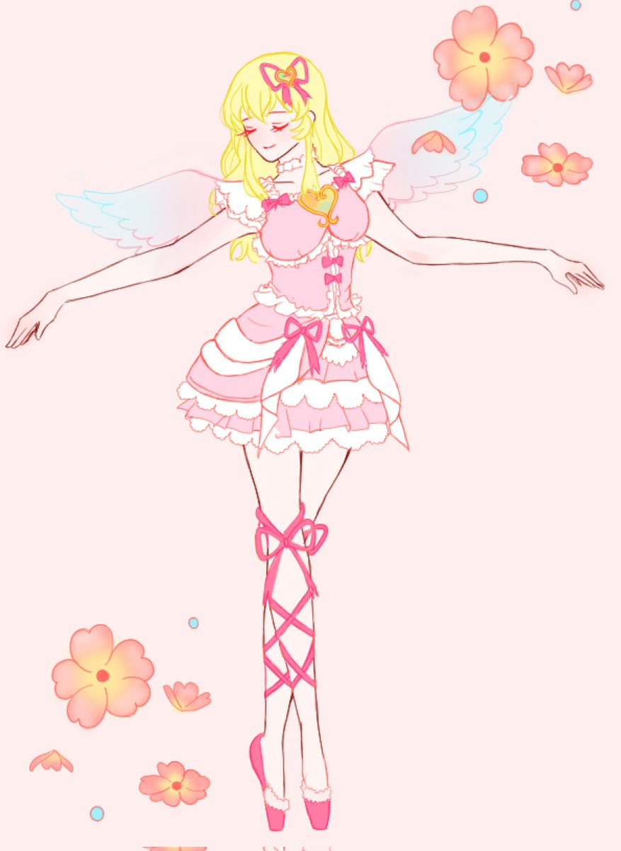 オーロラキスコーデ ※参考ポーズ有 #アイカツ #アイカツファンアート