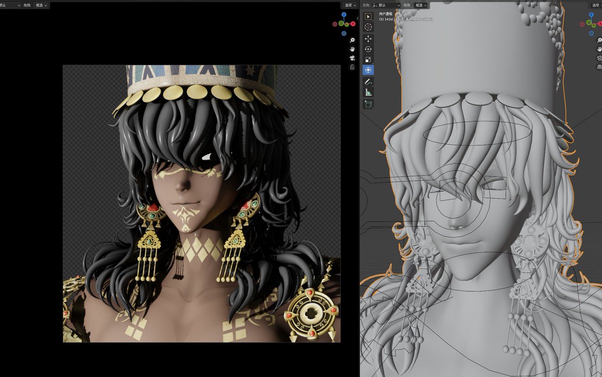 7Rurutia's tweet photo. I MADE A YANDERE MAN OMG😇 
#Commission #3DCG  #Vgen #SultansGame #GameDev https://t.co/phvXT7r5IH