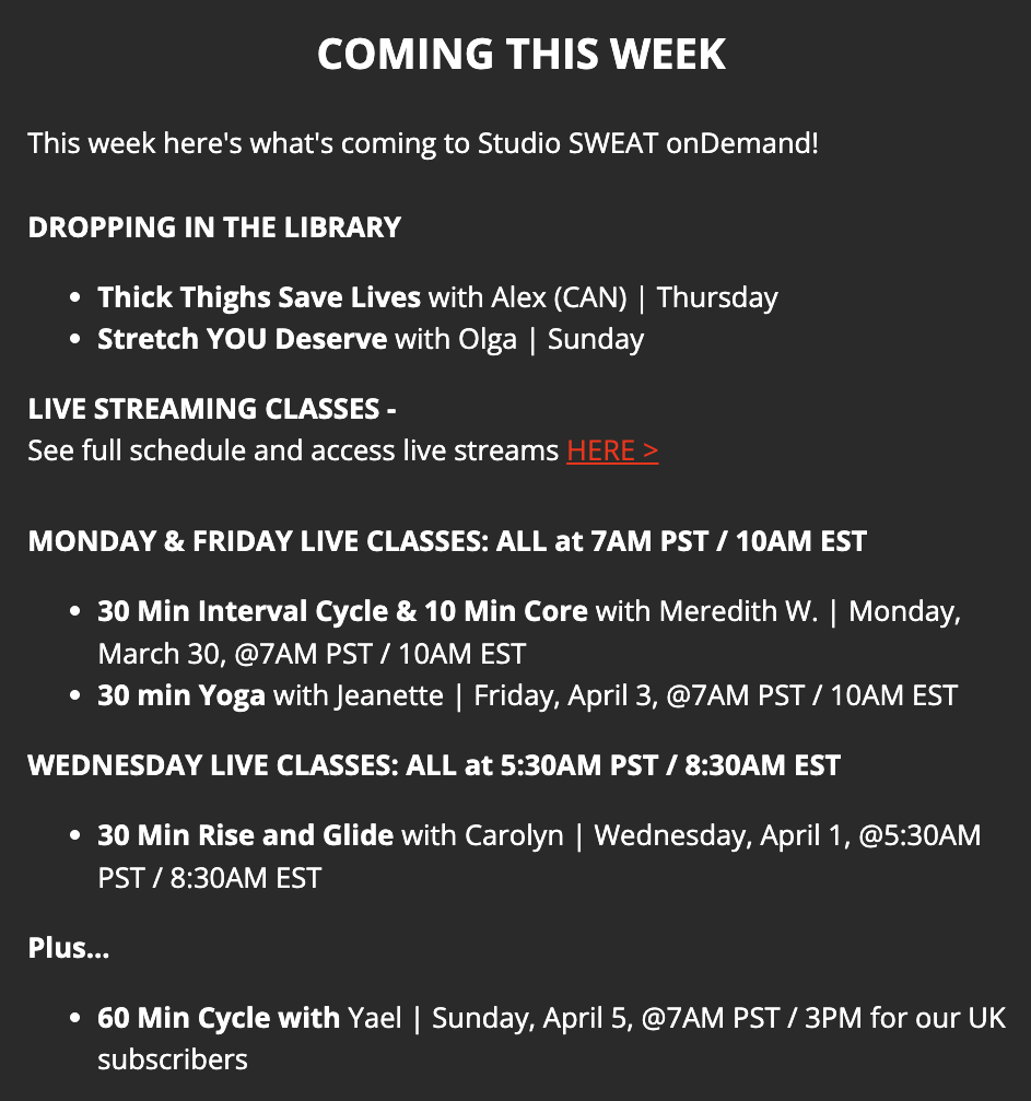 Studio SWEAT onDemand tweet media