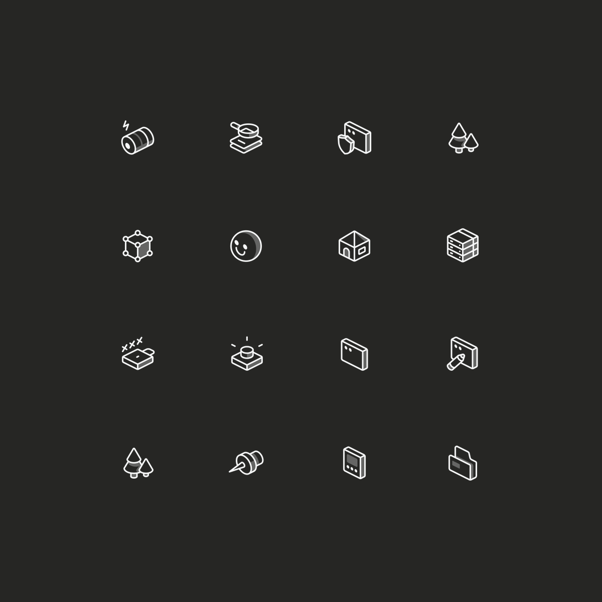 Isometric icons at tiny sizes are basically a cheat code for making ...