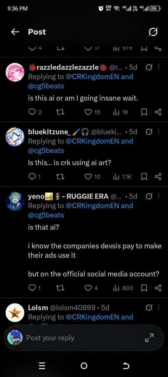 Heads up everyone!

Please be respect for <a href="/CRKingdomEN/">CookieRun: Kingdom</a> that because it isn't ai art. If you didn't know, that is a official artist. So, please don't be say that.