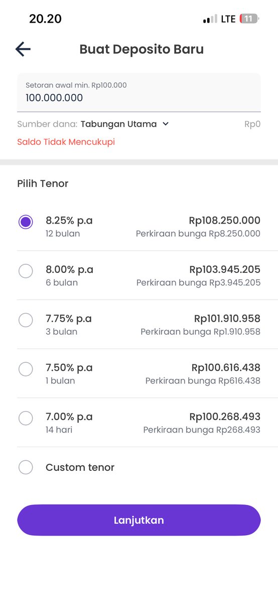 Roxxafe's tweet photo. Krn hampir semua instrumen invest lagi merah mau coba ke yg aman dan stabil dulu. Dan nemu pilihan lain selain RDPU nih. Deposito krom bank yg bunganya sampe 8.25%. 
Buat yg mau coba jg boleh join pake referal aku ya AULI7J3L. Bisa dapet bonus saldo 150ribu. #zonauang #zonajajan https://t.co/uXv0OD5q9x