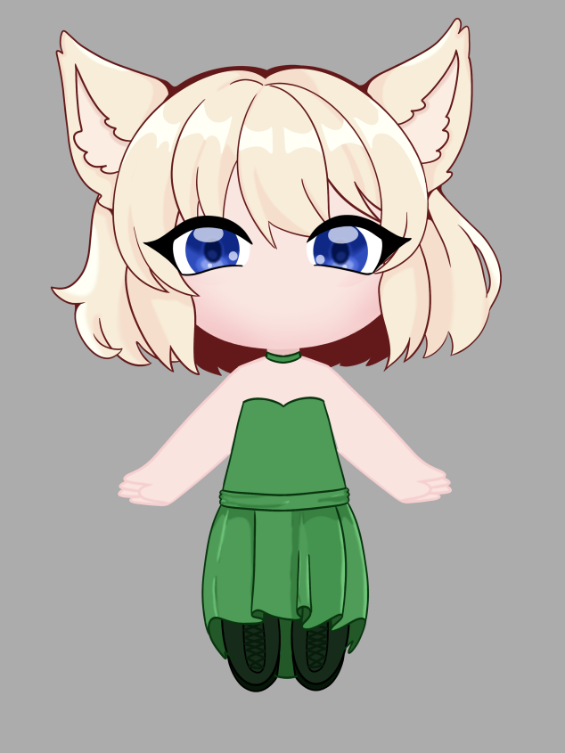 I'm soon happy enough with her so I can start trying out rigging 👀