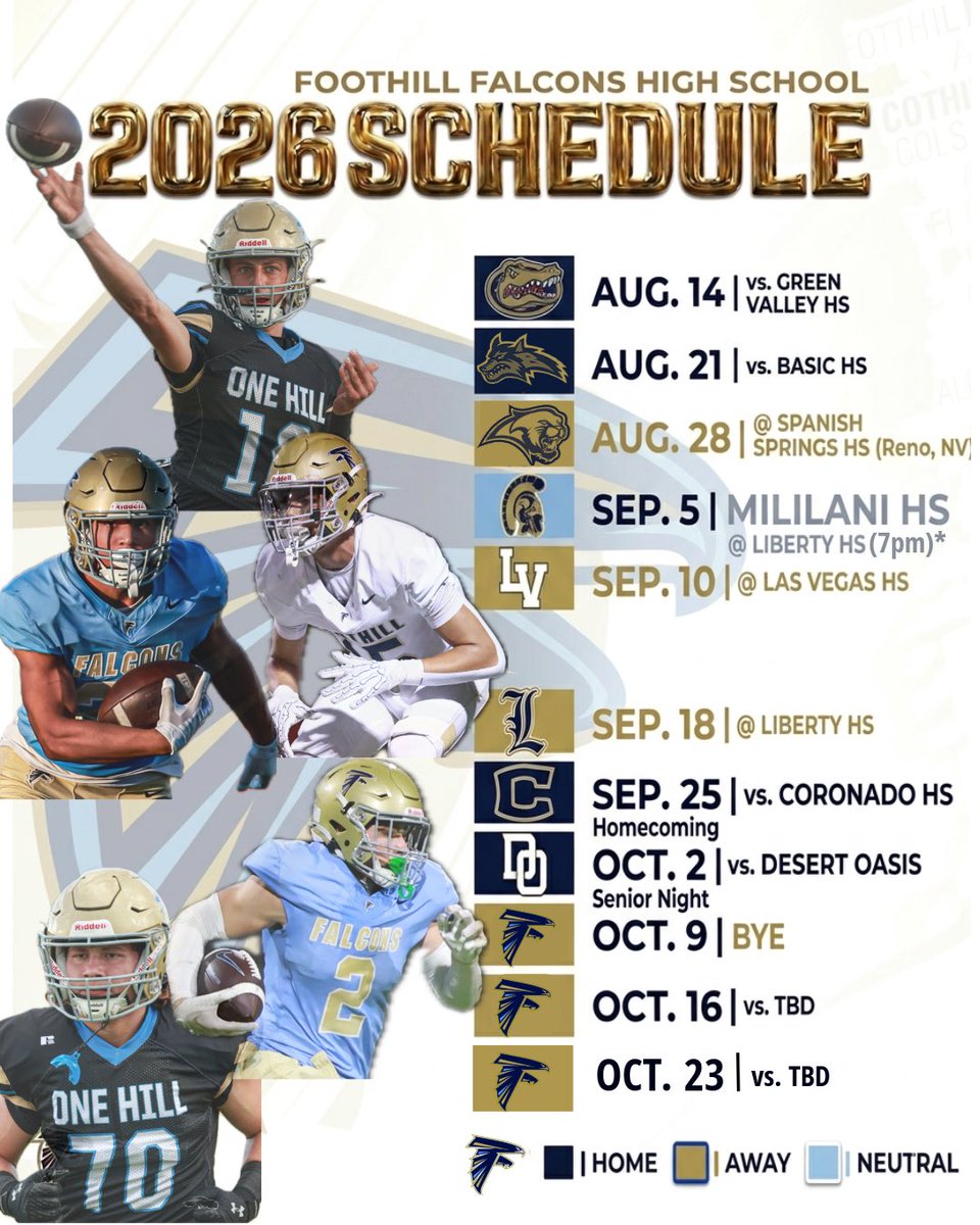 Foothill Falcons Football tweet media