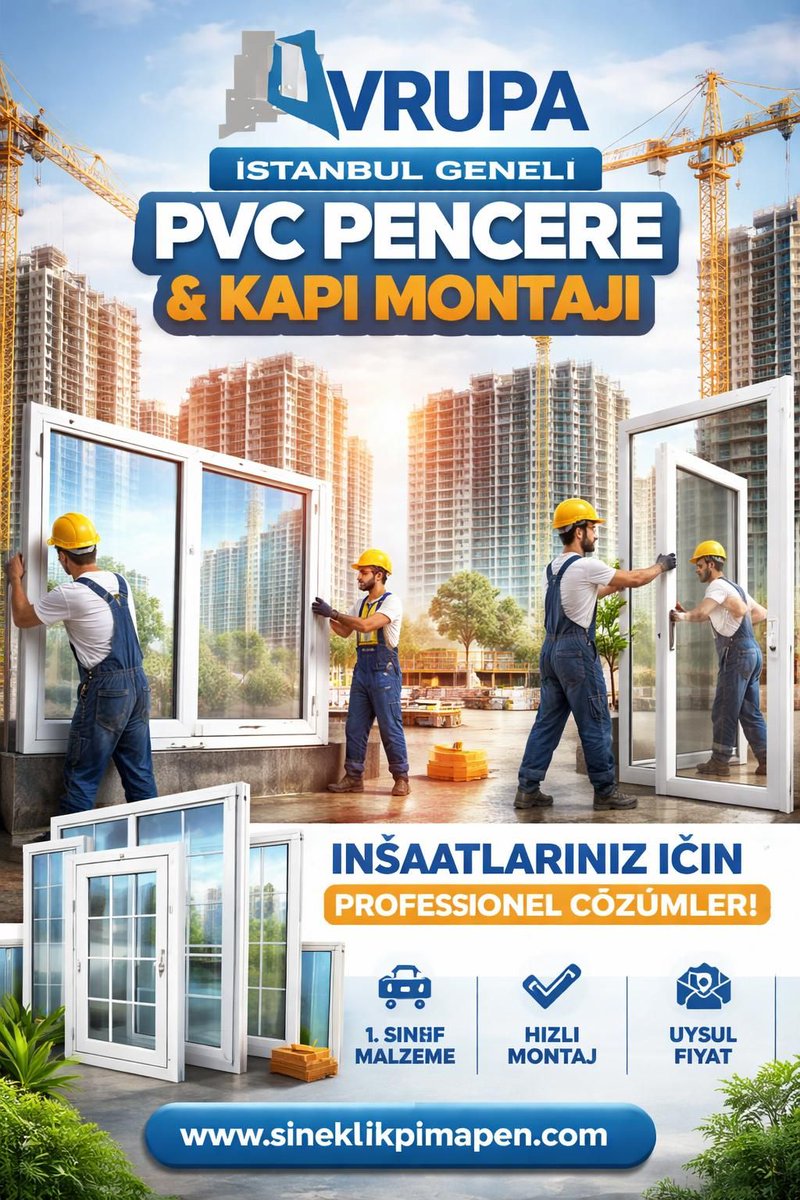 🏗️ İnşaat Projeniz İçin Kaliteli ve Hızlı Çözüm!
İstanbul genelinde inşaatlarınızda Pimapen PVC pencere, kapı ve doğramaları profesyonelce üreten ve montajını yapan Avrupa Pimapen yanınızda!
sineklikpimapen.com
+90 554 597 62 56
#Pimapen #PVCPencere #İnşaat #AvrupaPimapen