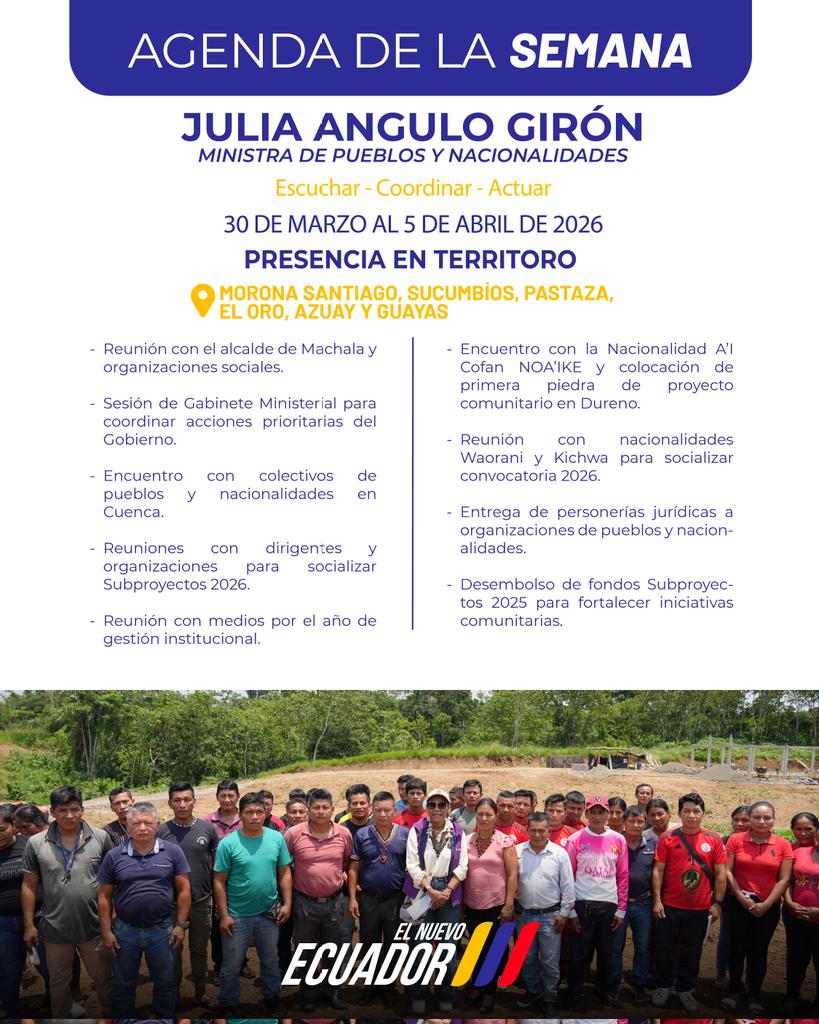 Secretaría de Pueblos y Nacionalidades tweet media