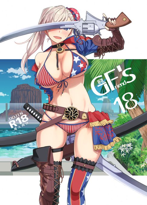 デカい肉は焼けないが星条旗ビキニならワイも武蔵ちゃんスケベブックで描いてる 