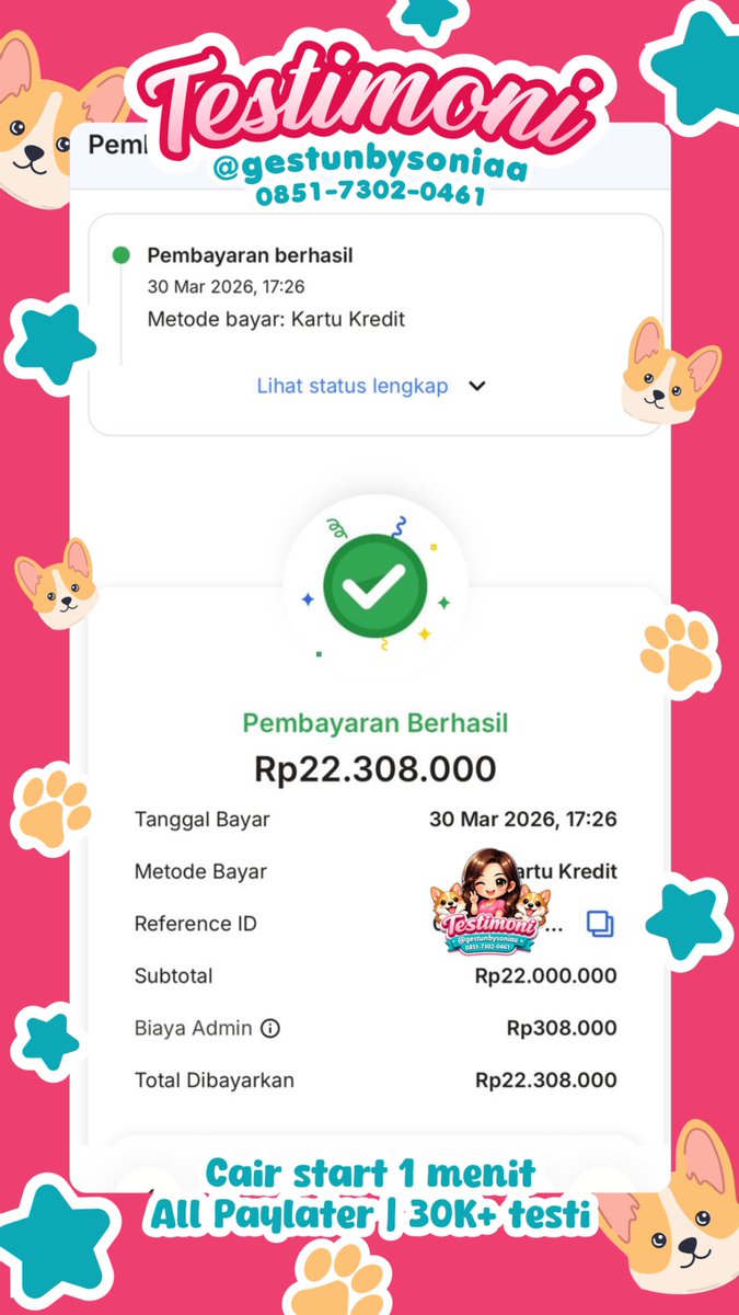 💸˚₊‧ butuh dana cepat? ✧
limit kamu bisa jadi solusinya ♡

butuh spaylater, akulaku, kredivo, gopaylater, traveloka, indodana dll. 

proses aman ✧ cepat
cocok bgt untuk kamu yg lagi punya kebutuhan mendesak 💭

fast wa 0851-7302-0461 ♡

#gopaylater