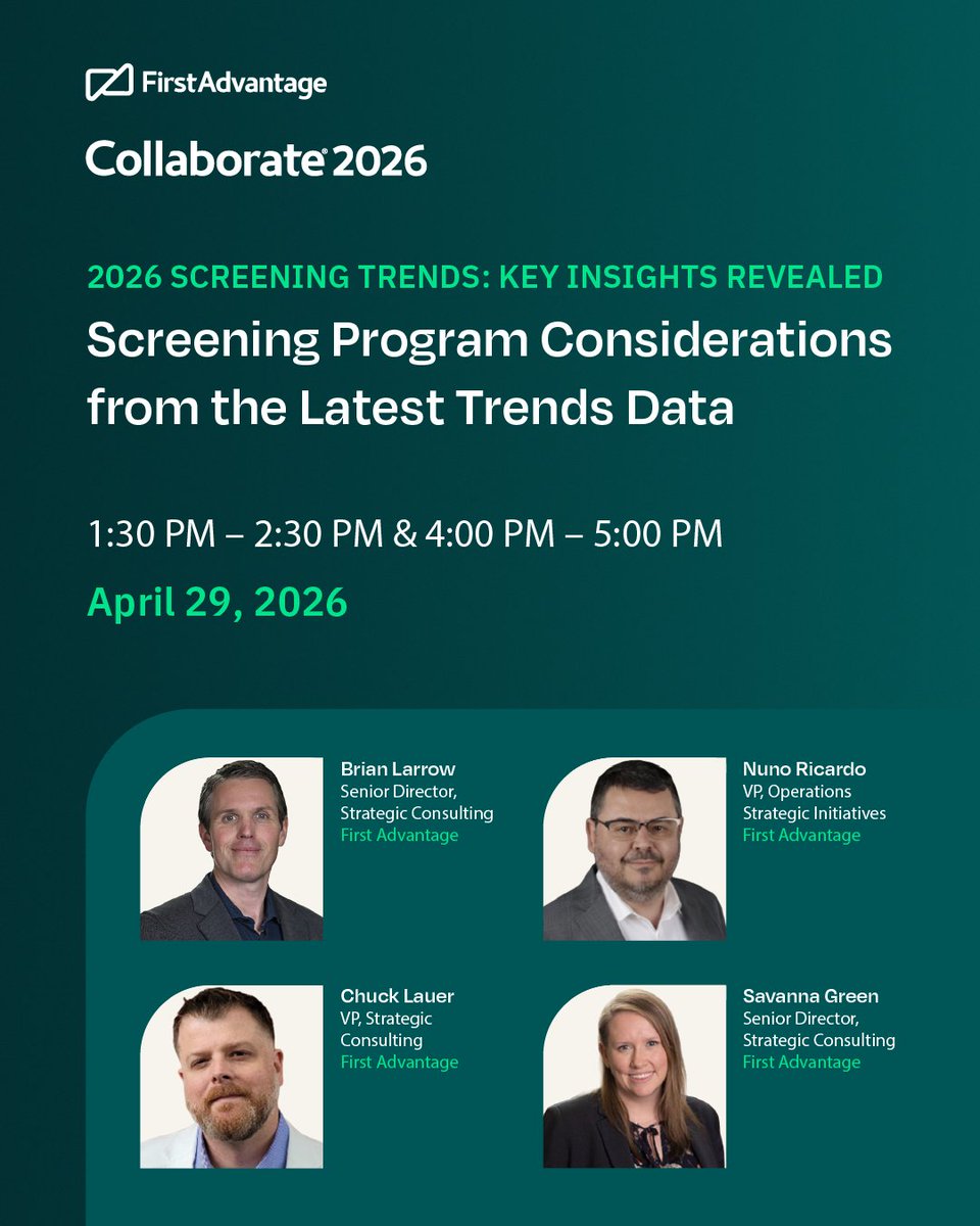 First Advantage tweet media