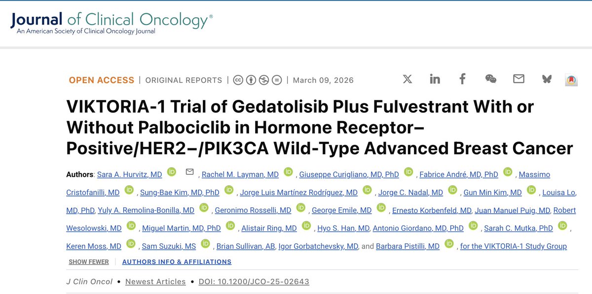 ASCOPost's tweet image. 🎯 Comprehensive blocking of the PI3K/AKT/mTOR pathway:
Gedatolisib combinations demonstrate clinically meaningful improvements in PFS in HR+/HER2– advanced #breastcancer. 
👩‍⚕️ Sara A. Hurvitz, MD of @fredhutch | @JCO_ASCO | #BCSM
Explore the data ➡️ ascopost.com/news/march-202…