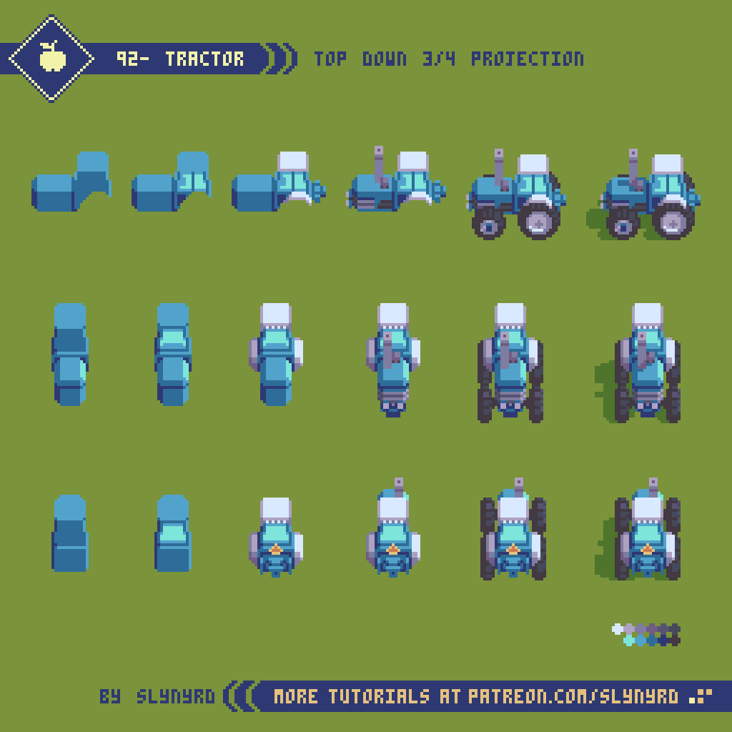 rayslynyrd's tweet image. Tractor

#pixelart #tutorial