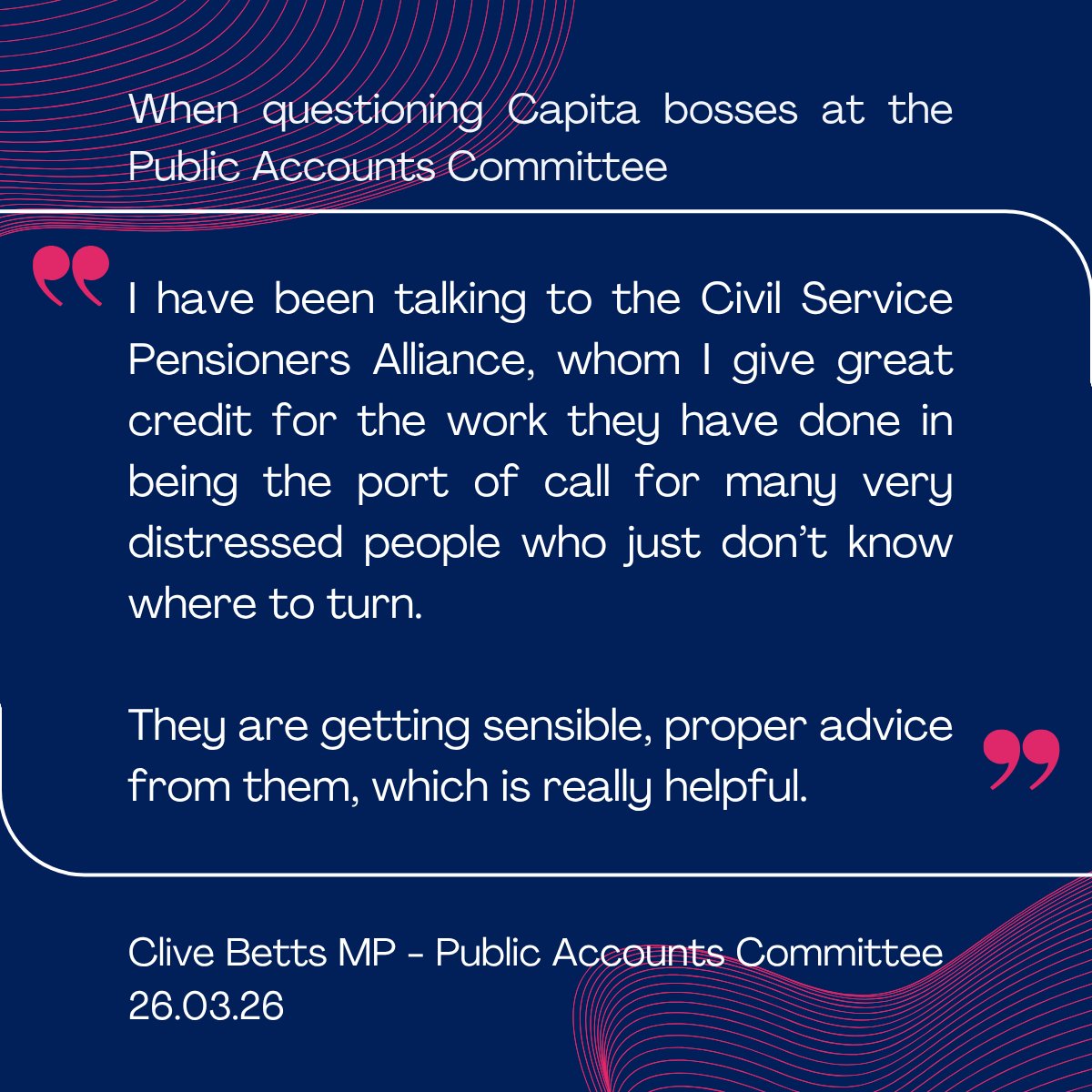 CSPA (Civil Service Pensioners' Alliance) tweet media