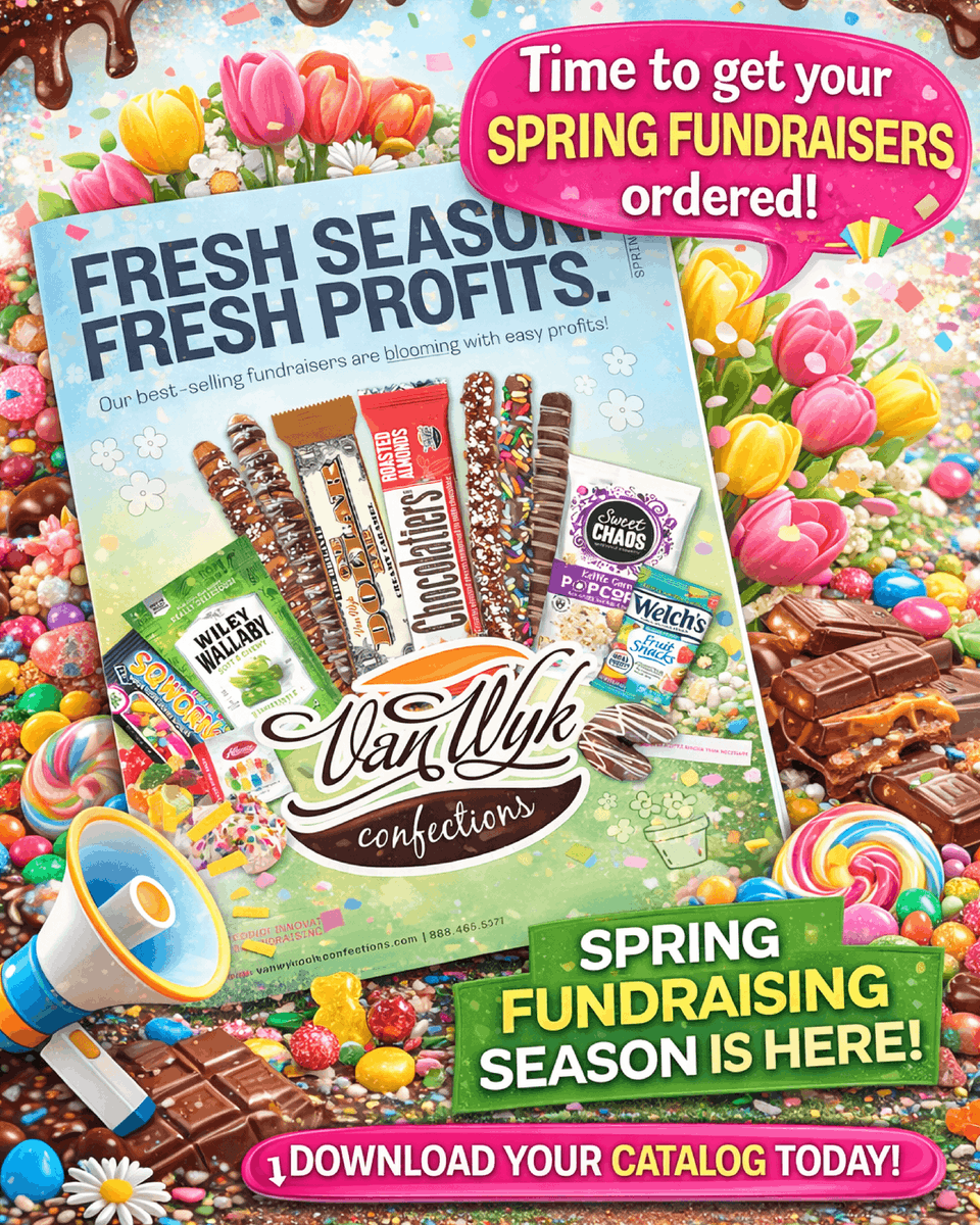 vwconfections's tweet photo. Spring has sprung. 🌷

Same proven fundraising that works.

Chocolate bars, pretzel rods, gummies, and more—products people love at prices that make sense.

📥 Download our catalog today and let's make this your best spring yet. Link in bio. https://t.co/lCmzRNMwq3