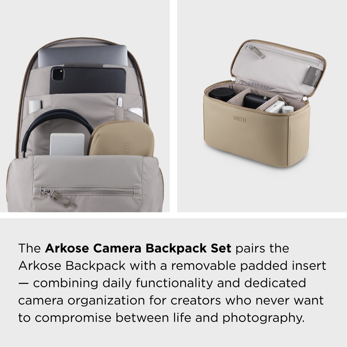 The Arkose Camera Backpack Set pairs the Arkose Backpack with a removable padded insert - combining daily functionality and dedicated camera organisation for creators who never want to compromise between life and photography

bergencountycamera.com/shop/urth-arko…

#bergencountycamera
