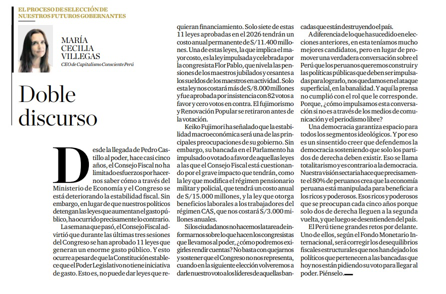 Capitalismo Consciente Peru tweet media