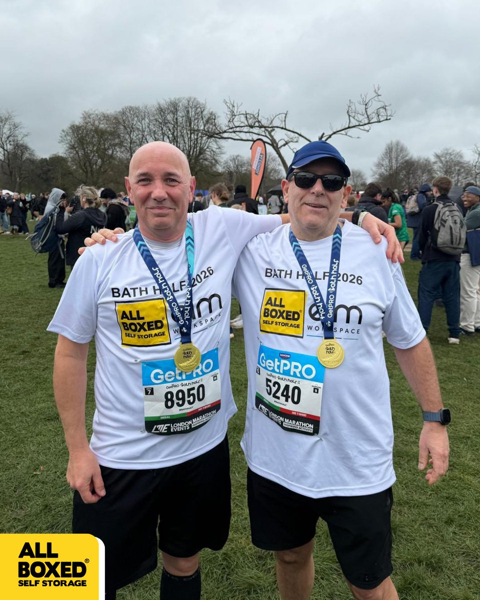 allboxed's tweet image. THEY DID IT!! 🏁🔥🏃‍♂️

Earlier this month, Dan, Daren &amp;amp; Richard took on the Bath Half Marathon and smashed it! What an achievement 💪

We couldn’t be prouder of the lads – absolute effort from start to finish! 🙌

#bathhalf #runningchallenge #halfmarathon #teamwork #proudmoment