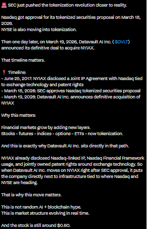 chubaooo's tweet image. Datavault AI Inc looks more serious because SEC changed the context first.
That is why the NYIAX move feels like positioning around infrastructure.

 #bbvipks4 #sstvi $SHAK $IBM