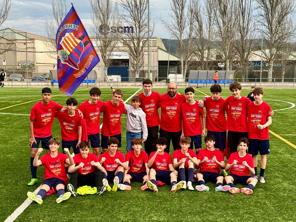 pbsantcugat's tweet photo. ⚽️🏆🥇 Temporada espectacular de l’equip sub-15 A de la Penya Blaugrana #SantCugat-H8S, que s'ha adjudicat la lliga i puja a 1a Divisió!

👏 Felicitats, EQUIP!

🔗 https://t.co/6ls931zd2u .

@ppulber @esojsola @ConfePenyesFCB @FPFCBValles @AgrupacioFCB @JIMacia @Fortelena https://t.co/kSy3RwswNY