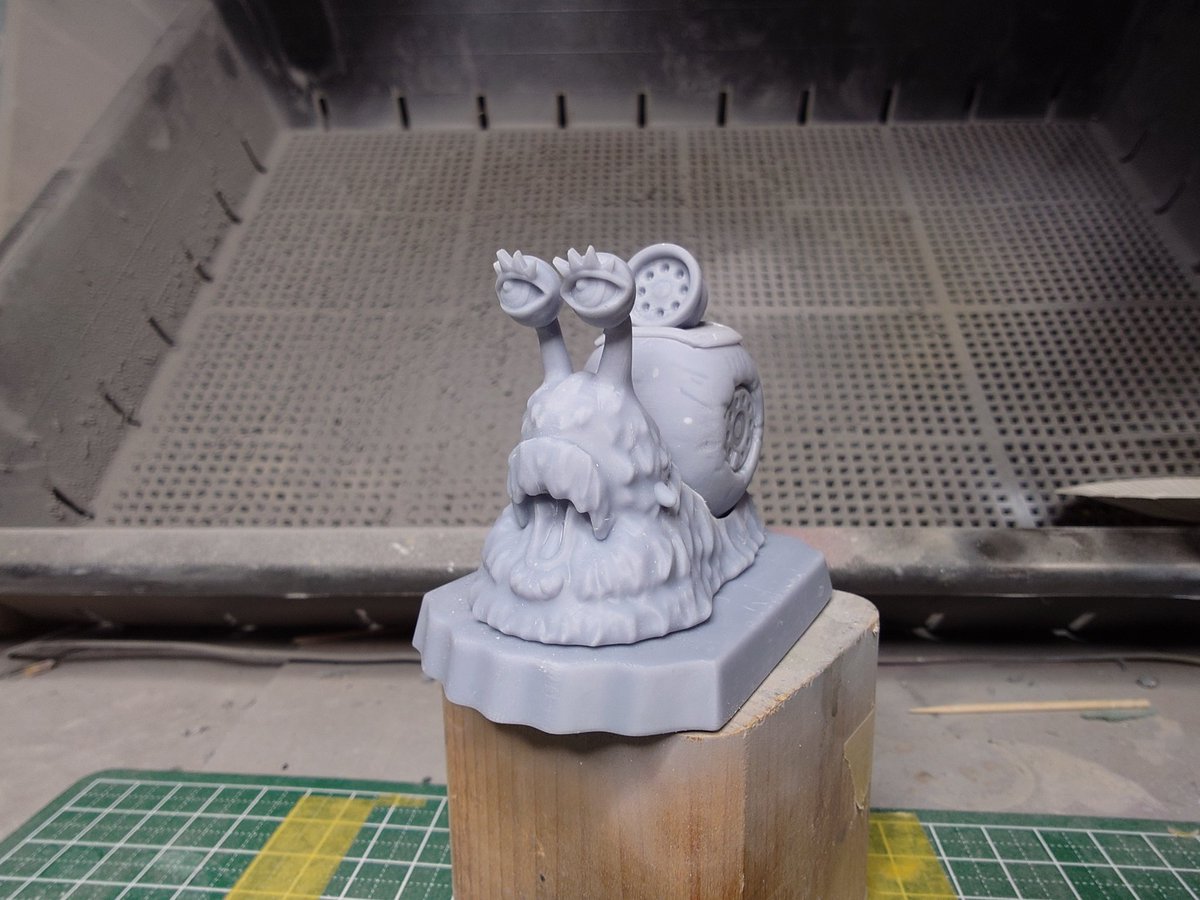 ＃自作造形
#ONEPIECE 
#電伝虫
エルバフ編も間もなくですね😆
雪電伝虫の登場が楽しみです