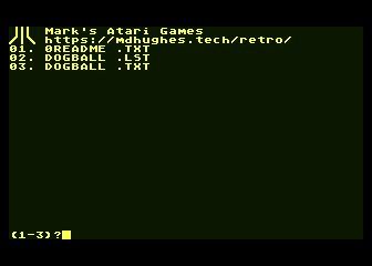 Philsan69's tweet image. Dogball, 6th #Atari8bit computers game for BASIC 10 Liner Contest 2026 bunsen.itch.io/dogball-atari-… #atari