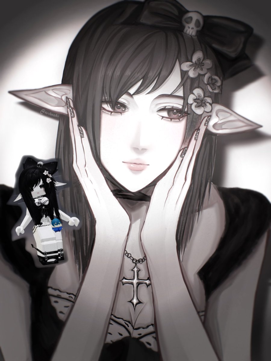 drew my avatar in roblox for funsies :3

#art #drawing