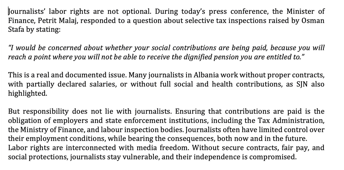 Safe Journalists Albania tweet media