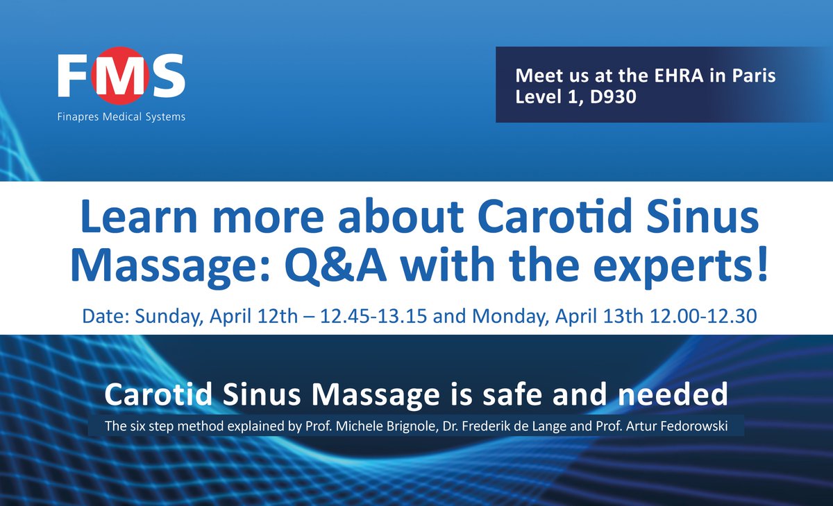 finapres's tweet photo. New standard in syncope diagnostics: The two-step method, including continuous hemodynamics.

See the evidence &amp; meet the experts @finapres at #EHRA2026 — Booth D930

👉 https://t.co/gHLTlQwQ3v

#Finapres #Syncope #BloodPressure #TiltTesting #CarotidSinusMassage https://t.co/CLW2C92VHu