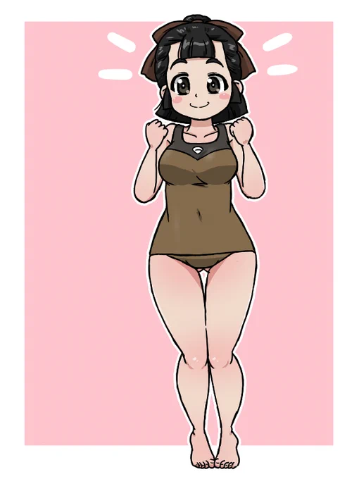 #長谷川タツ生誕祭2026 #長谷川タツ生誕祭 タッちゃんお誕生日おめでとう! らぶらぶ作戦アニメでは原作マンガの時にはまだ描かれてなかったシーンにも居たりしてうれしくなりますね 大洗制服も知波単スク水も両方描きたかったので描いちゃいました!