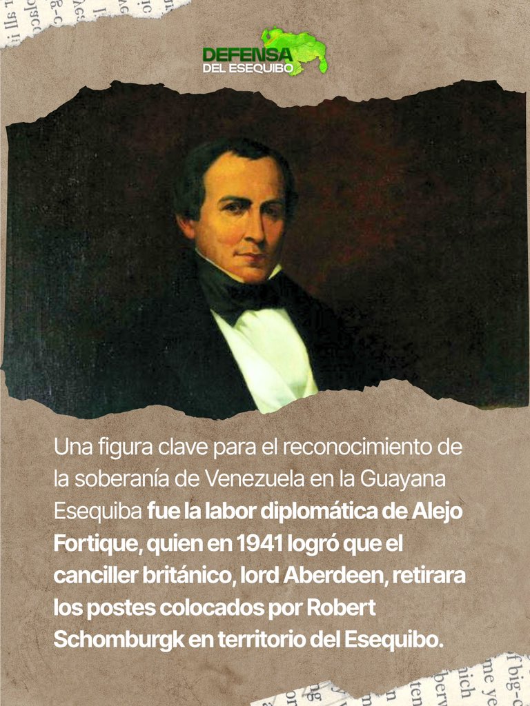 EsequiboOficial's tweet photo. Hace 181 años se firmó en Madrid el Tratado de Paz y Reconocimiento, entre la República de Venezuela y el Reino de España.

Ese 30 de marzo de 1845, España renunció a la soberanía, derecho y acciones del territorio conocido bajo el antiguo nombre de Capitanía General de Venezuela, actual República Bolivariana de Venezuela.