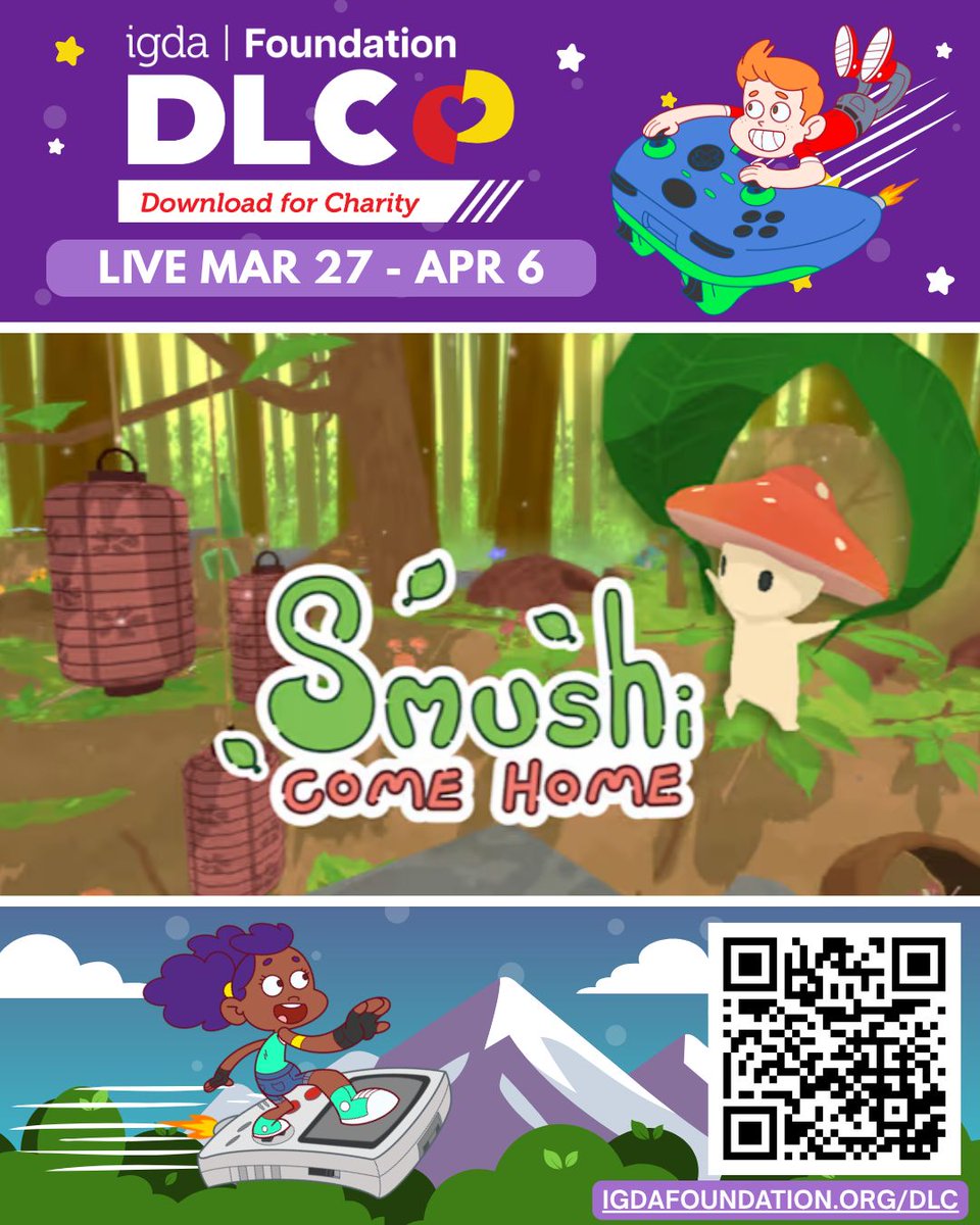 IGDAFoundation's tweet image. 🎮 #DownloadForCharity is here and we’re featuring Smushi Come Home by @SomeHumbleOnion and @MooneyeStudios! You play as a tiny mushroom exploring a peaceful forest world.

Check out this game and the others featured in DLC: buff.ly/wND0t4L

#IndieGames #SteamGames