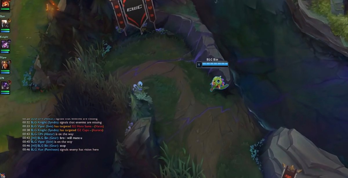 namisylee's tweet photo. this happened during game2 of the first BO between G2 and BLG during #fst26 https://t.co/G9AOTQalRe