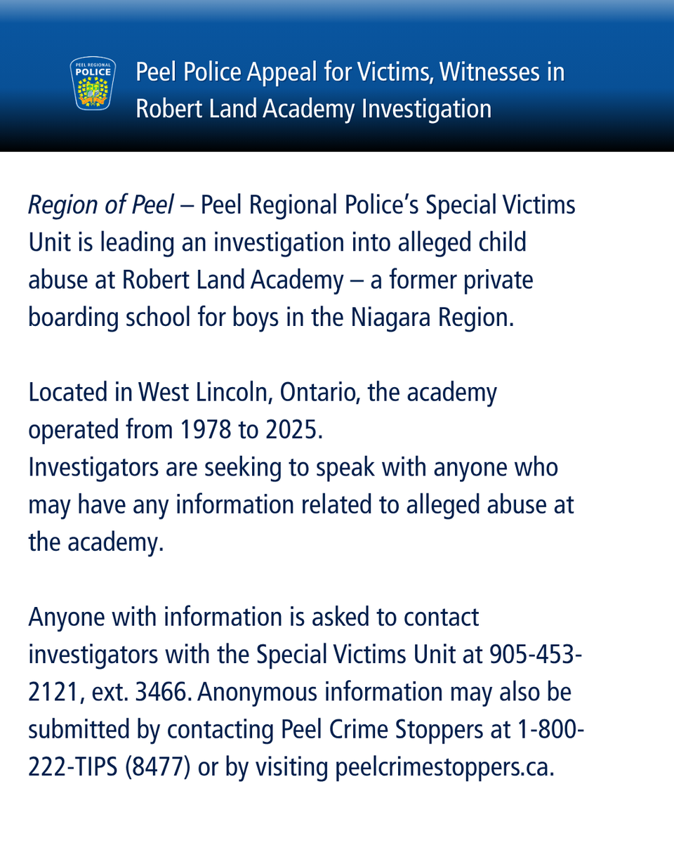 Peel Regional Police tweet media