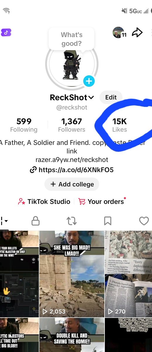 ReckShot tweet media