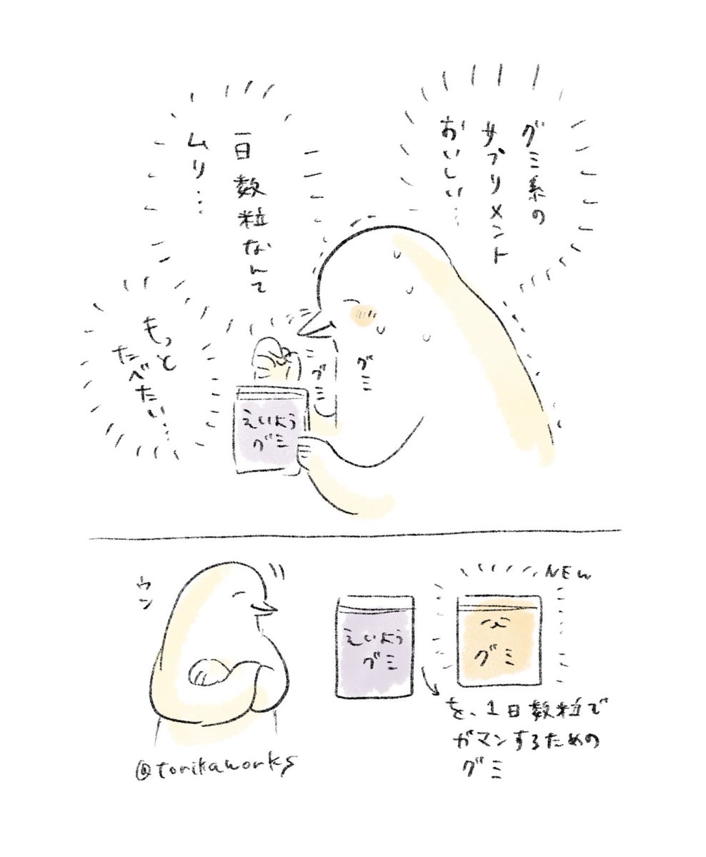 グミ状のサプリメント