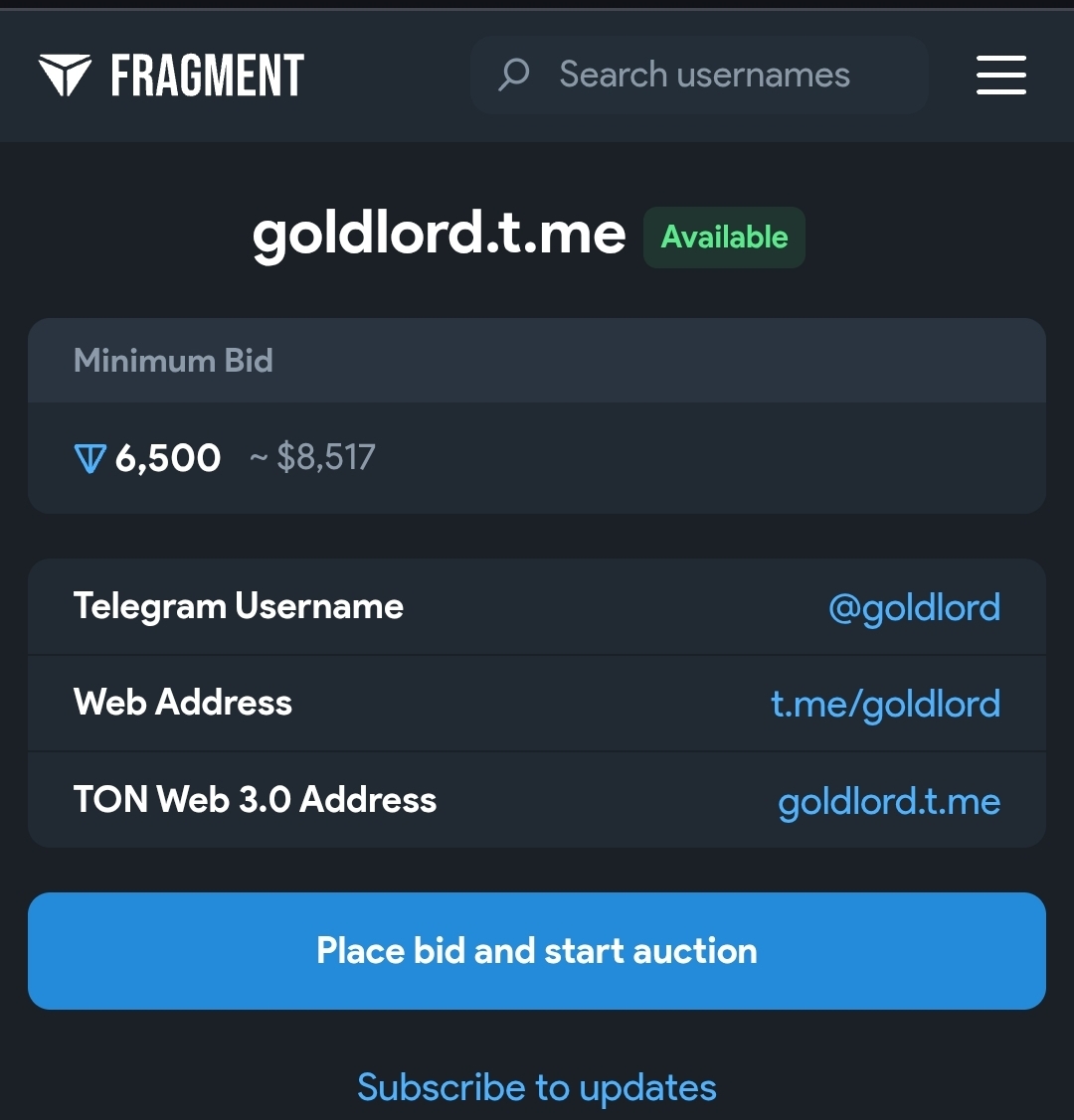 PatientBoomer's tweet photo. @cryptorover GOLDLORD
A rare Telegram Username and digital asset for leaders in crypto, finance &amp; luxury markets.

Acquire it here:
https://t.co/modD1YDirg� https://t.co/RvKpQdgjOT