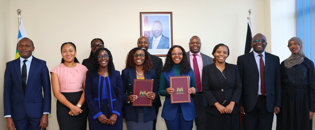 AECFAfrica's tweet photo. Earlier today, AECF signed a Memorandum of Understanding (MOU) with Kenya’s Ministry of Mining, Blue Economy and Maritime Affairs, marking a step forward in strengthening collaboration in the country’s blue economy.

The MoU was signed at a ceremony hosted by @PS_Betsy_Njagi, Principal Secretary in the State Department for the Blue Economy and Fisheries @Blue_Economy_F. This builds on our Investing in Women in the Blue Economy in Kenya programme and sets a clear direction for our joint efforts, focusing on sectors that can unlock opportunity, strengthen enterprises, and drive growth across Kenya's blue economy value chains.

During the ceremony, the Ministry recognized AECF’s contribution to advancing women-led businesses, including efforts to improve market access and address persistent barriers faced by women entrepreneurs and the communities they support. @HassanAliJoho @ForeignOfficeKE