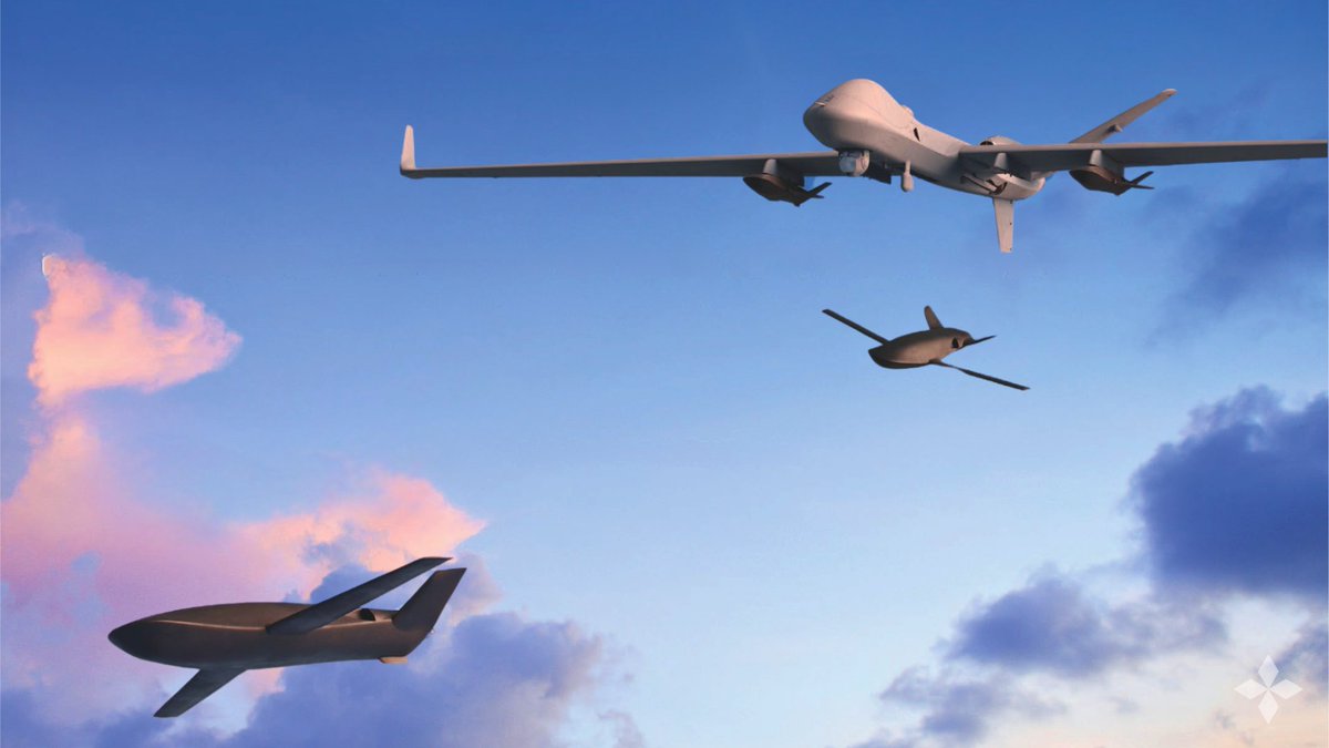 GenAtomics_ASI's tweet image. The future of warfare—scalable, autonomous systems that empower the warfighter to dominate at range. GA-ASI’s small unmanned aerial systems and #LaunchedEffects can amplify the capabilities of current and future crewed or uncrewed platforms by increasing survivability and