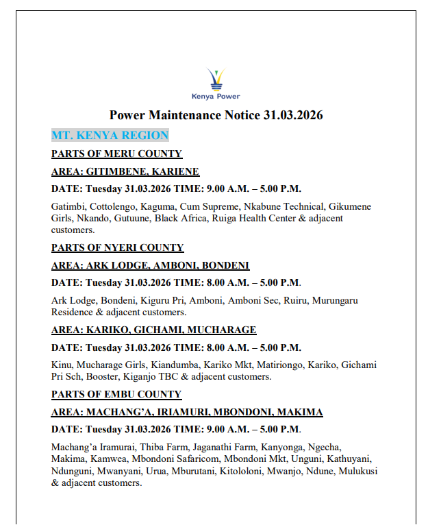 Kenya Power tweet media