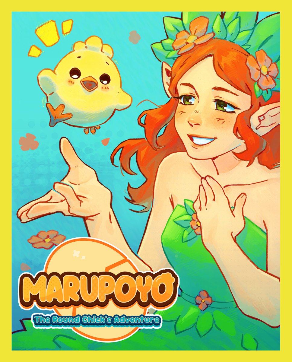 CasualBrothers's tweet photo. Meet your new favorite round friend. 🐣 We are thrilled to finally reveal the Key Art for Marupoyo: The Round Chick’s Adventure! Our feathery hero will shortly begin their journey. Stay tuned for the first look at gameplay soon!

What do you think Marupoyo's special ability is? Let us know your guesses! 👇