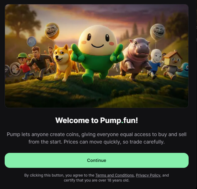 Welcome to Pumpfun $memes Pump fun just gave us the freest narrative ...