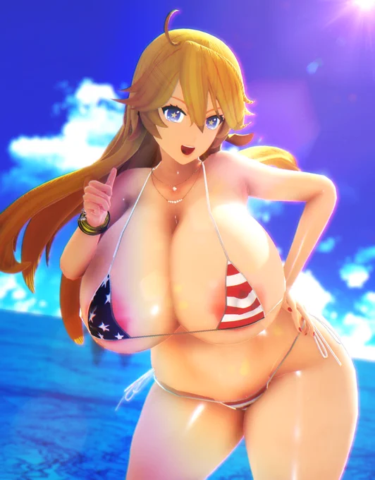 星条旗ビキニアイオワさん