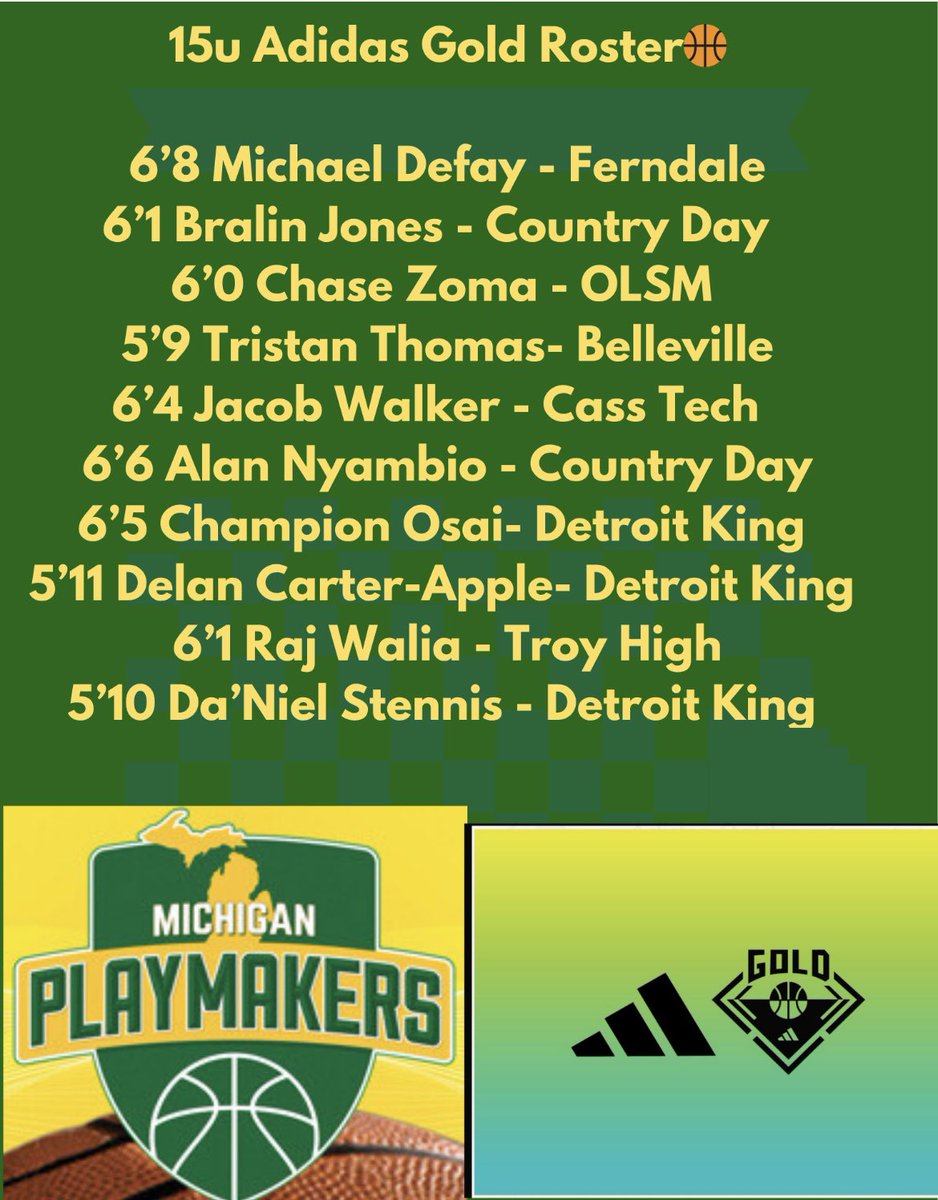 📈 🏀One of our 15u Rosters💚