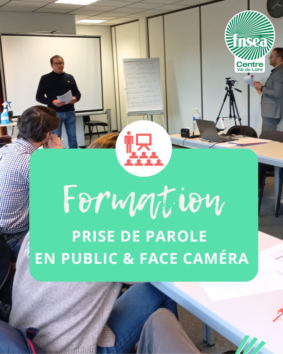 Fnsea41's tweet image. La FNSEA Centre-Val de Loire propose une formation “Prendre la parole en public &amp;amp; face caméra” ouverte à tous les exploitants !

📅 Dates : 21 &amp;amp; 28 septembre 2026
📍 Saint-Doulchard

🔗 Inscrivez-vous ici : app.digiforma.com/guest/29137315…

#agriculture #pourtoi #fnsea #communication