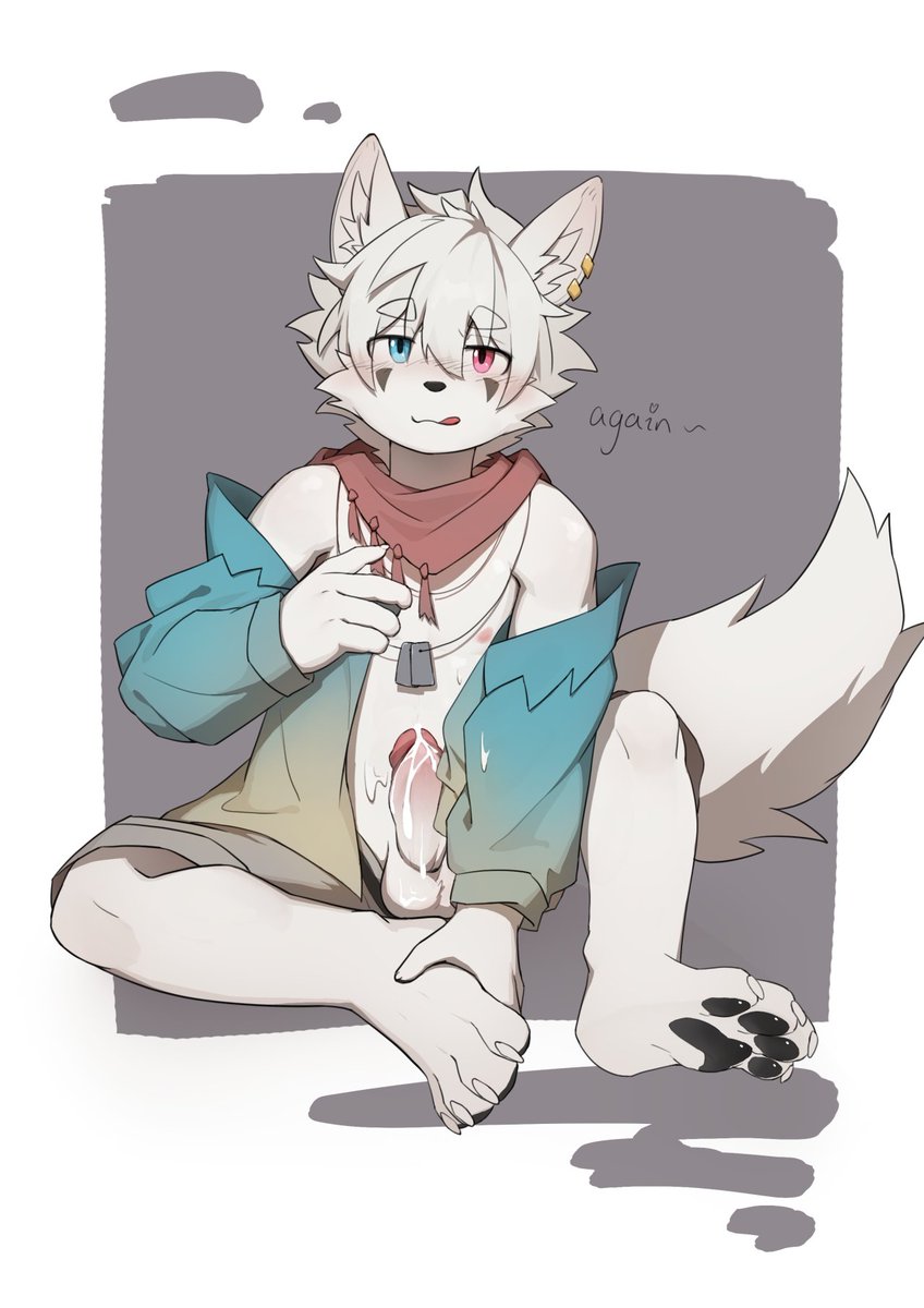 Legion_MonLeX's tweet photo. “堵住了射不出来的样子好可爱哦～”
🦊：“呜呜...求求你让我射出来吧”
“怎么一把小狐狸唧唧的尿道棒拔出来，就忍不住射啊～而且射这么多狐奶到底憋了多久呢～”
🦊：“呜呜....身上都是自己的狐奶了...还想要更多///” https://t.co/WD2SwcY7JA
