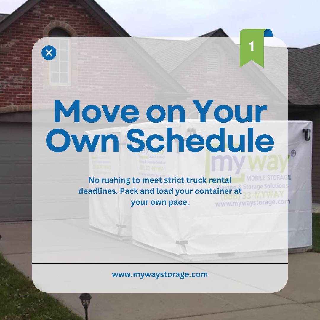 MyWayStorage's tweet image. Move on your schedule, not someone else’s. Pack and load at your own pace - no rushing, no deadlines.

mywaystorage.com

#StressFreeMoving #MyWayStorage #MoveOnYourSchedule