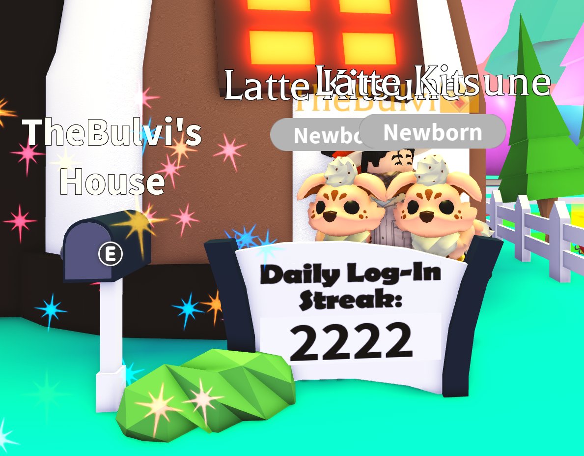 TheBulvi's tweet image. Day 2222 of Playing Adopt Me!
#adoptme #roblox #login #streak