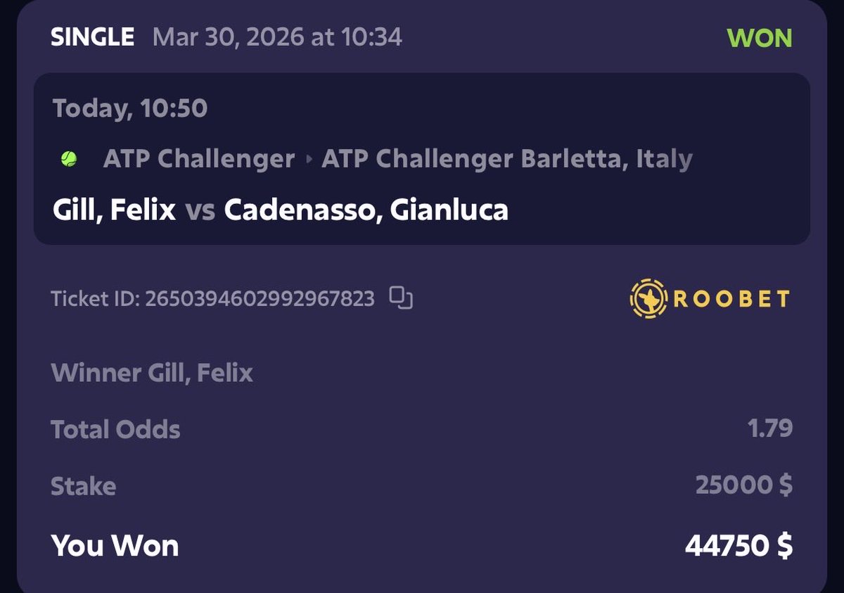 Solo Tenis Picks🇦🇷 / Apuestas Deportivas Free tweet media