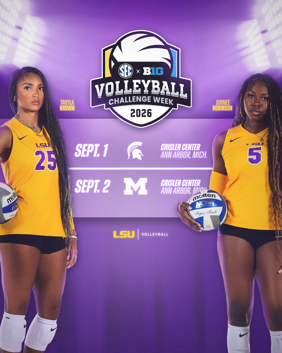 LSU Volleyball tweet media